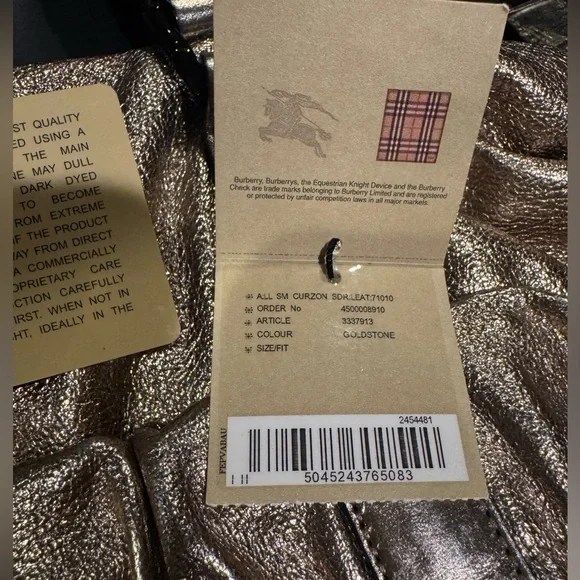 Burberry Metallic Goldstone Leather calfskin Satchel - Picture 15 of 16